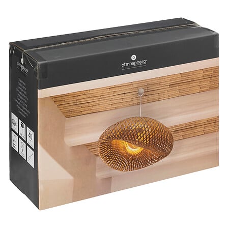 LÁMPARA COLGANTE BEDDY BAMBÚ NATURAL