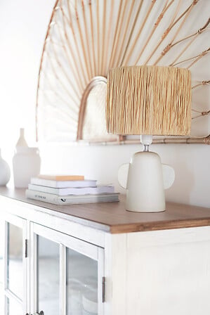 LÁMPARA RAIA CERÁMICA NATURAL