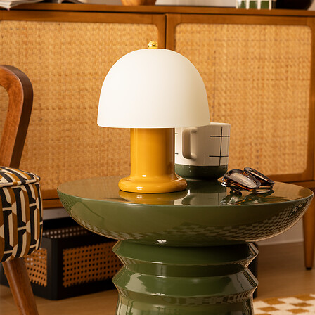 LAMPARA AMARILLA LED MESA