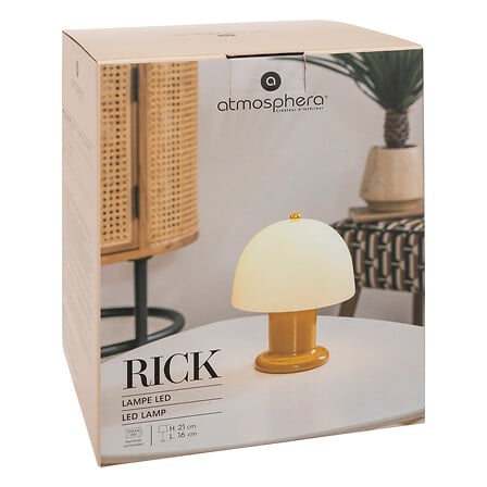 LAMPARA AMARILLA LED MESA