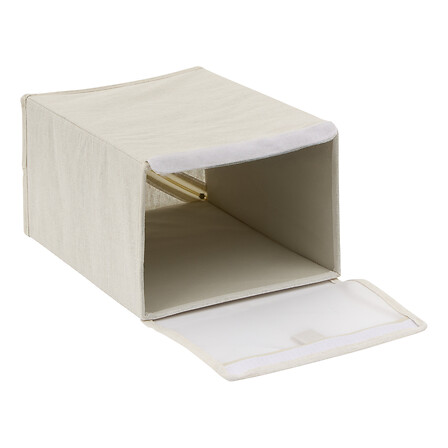 SET 2 CAJAS GUARDAZAPATOS BEIGE