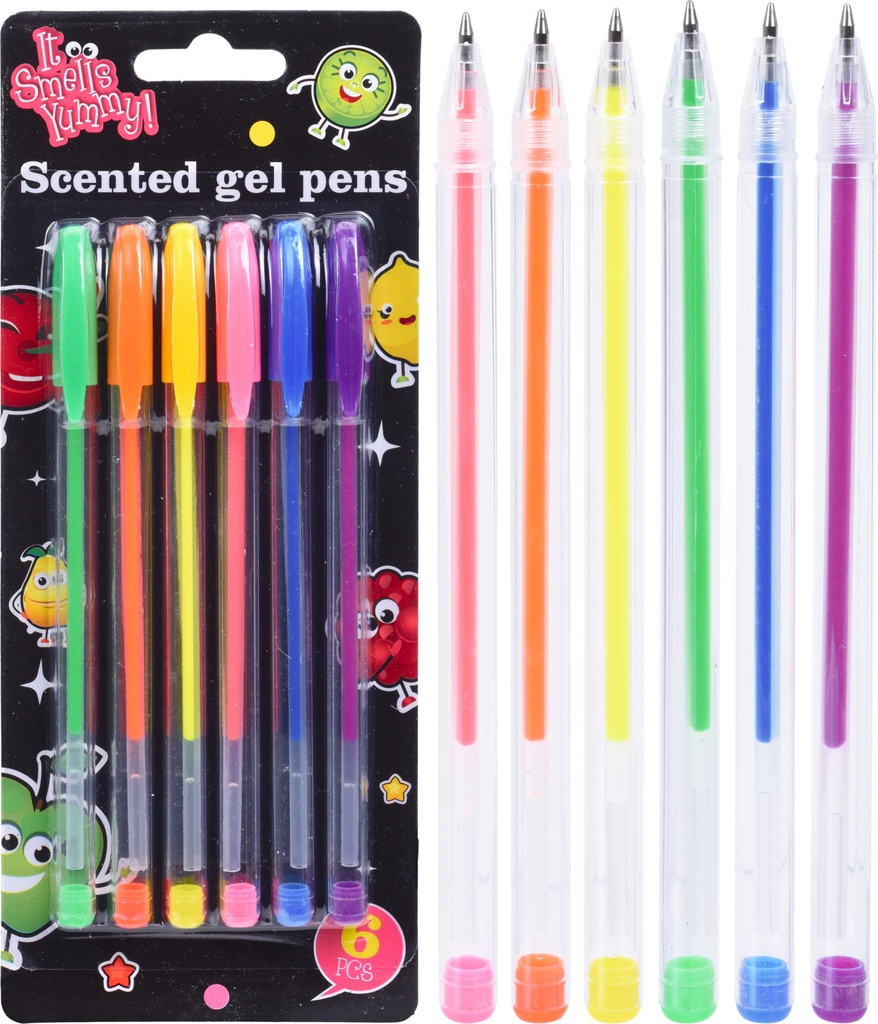 BLISTER 6 BOLIGRAFOS PERFUMADOS