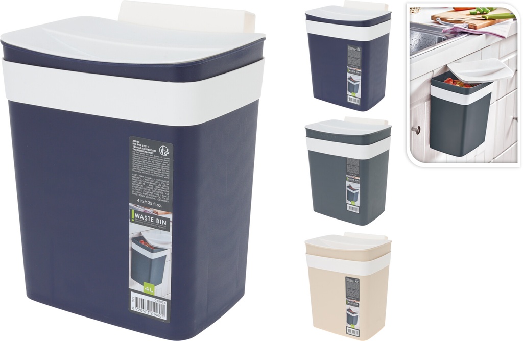 CUBITO BASURA COCINA 4 LITROS