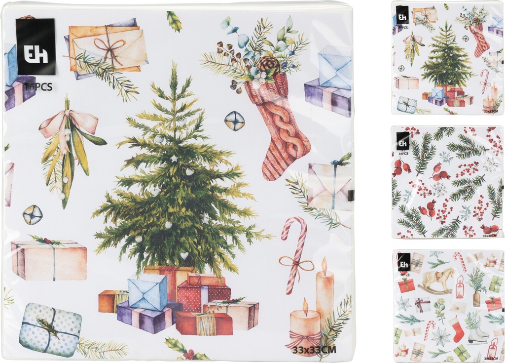 SET 16 SERVILLETAS PAPEL