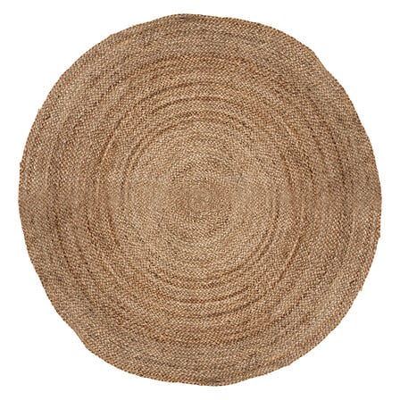 ALFOMBRA REDONDA 120CM YUTE NATURAL