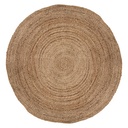 ALFOMBRA REDONDA 120CM YUTE NATURAL