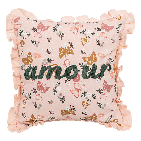 COJÍN ALINA 40CM ALGODÓN BORDADO