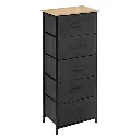 MUEBLE ALTO 5 CAJONES GRIS OSCURO TISSA