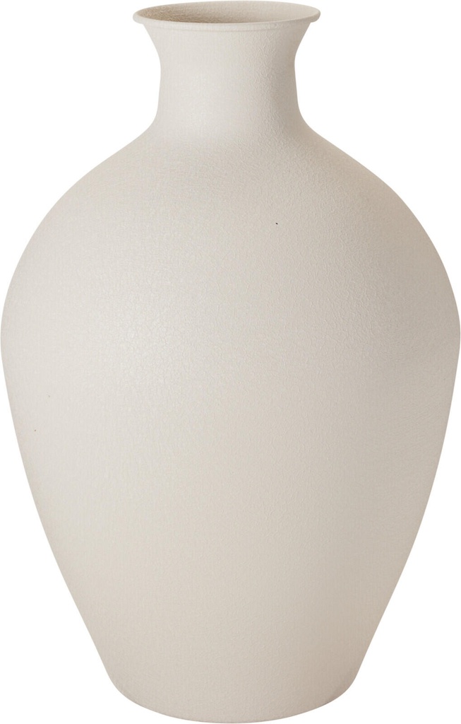 JARRÓN METAL BLANCO
