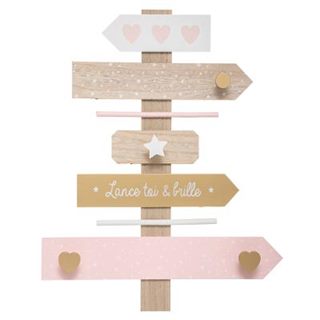 PERCHERO MADERA DIRECCIONES ROSA