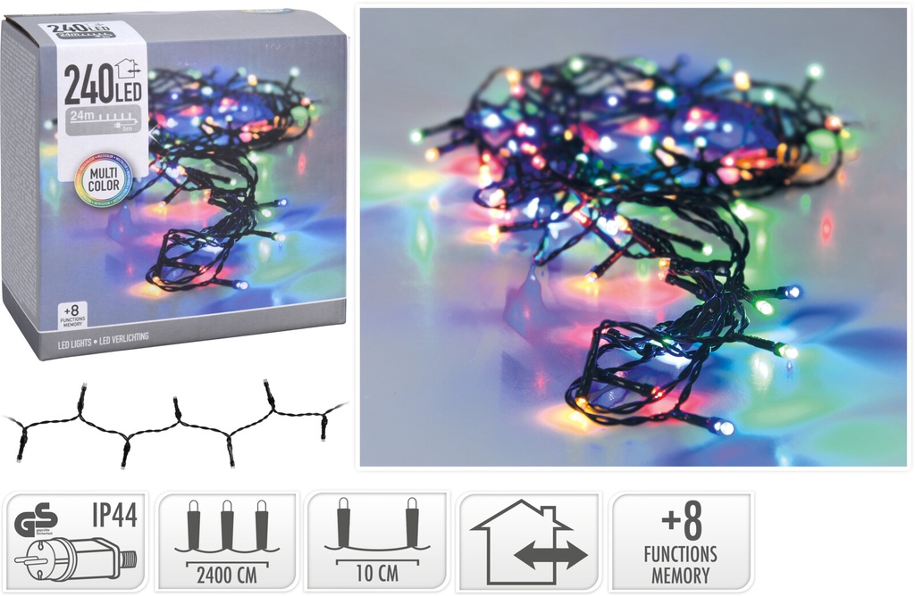 GUIRNALDA 240 LED MULTICOLOR