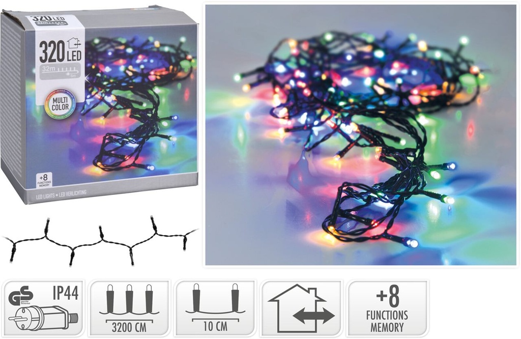 Guirnalda 320 Led Multicolor