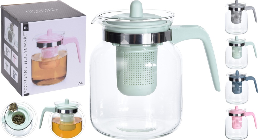 TETERA CRISTAL SOFT COLOR 1,5 LITROS