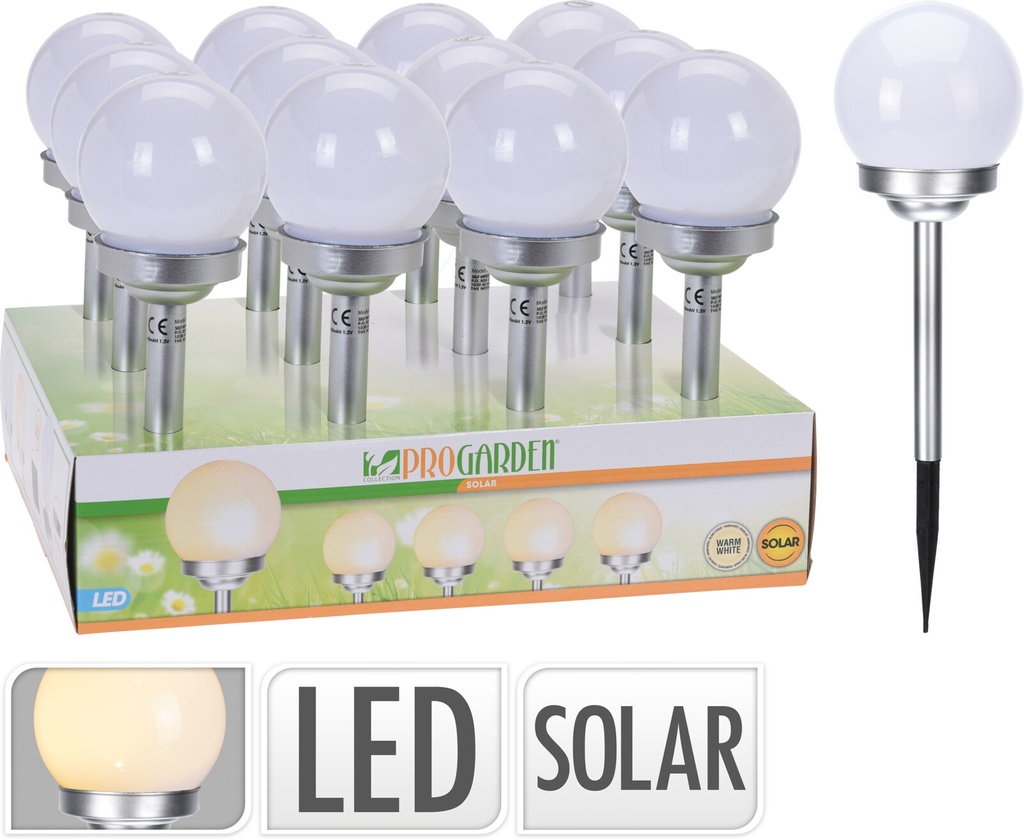 PINCHO SOLAR BOLA INOX