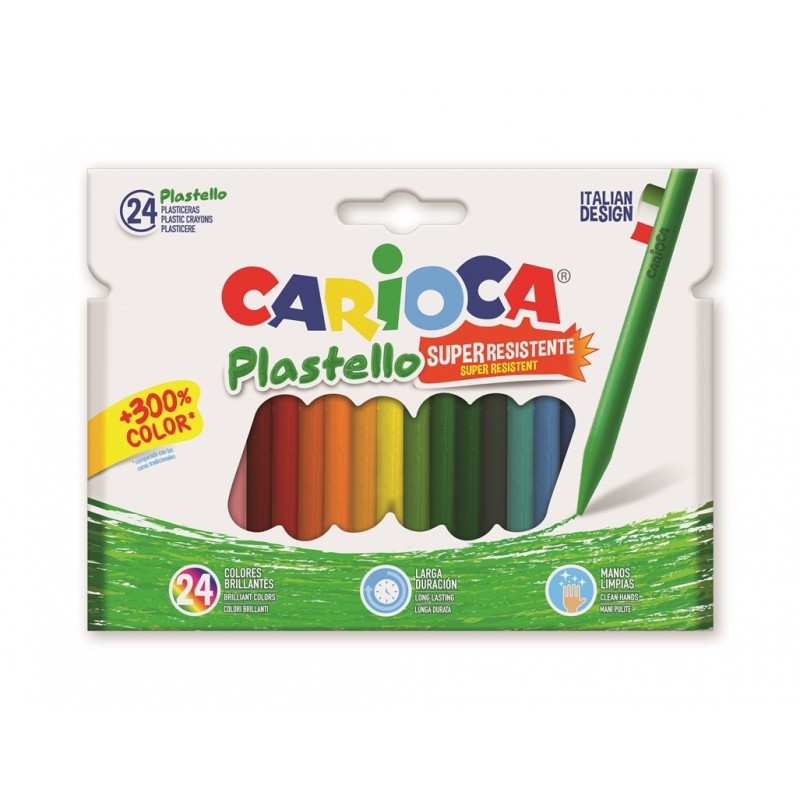 Caja 24 Ceras Carioca Color