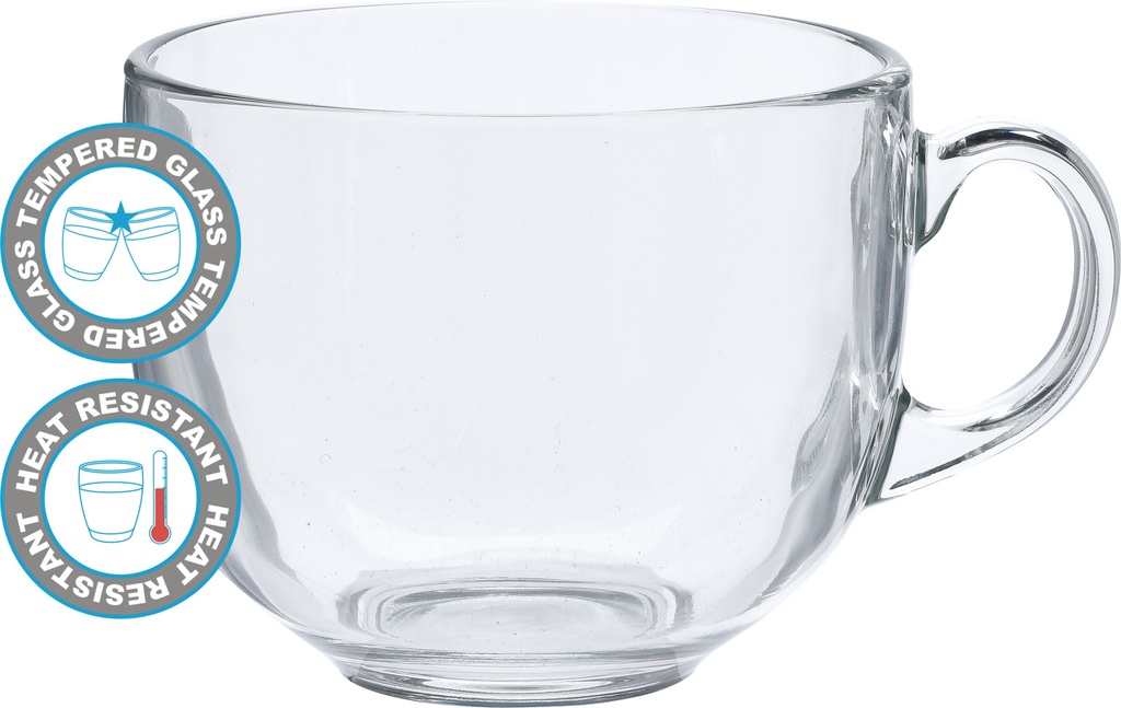 TAZA JUMBO CRISTAL 475ML.
