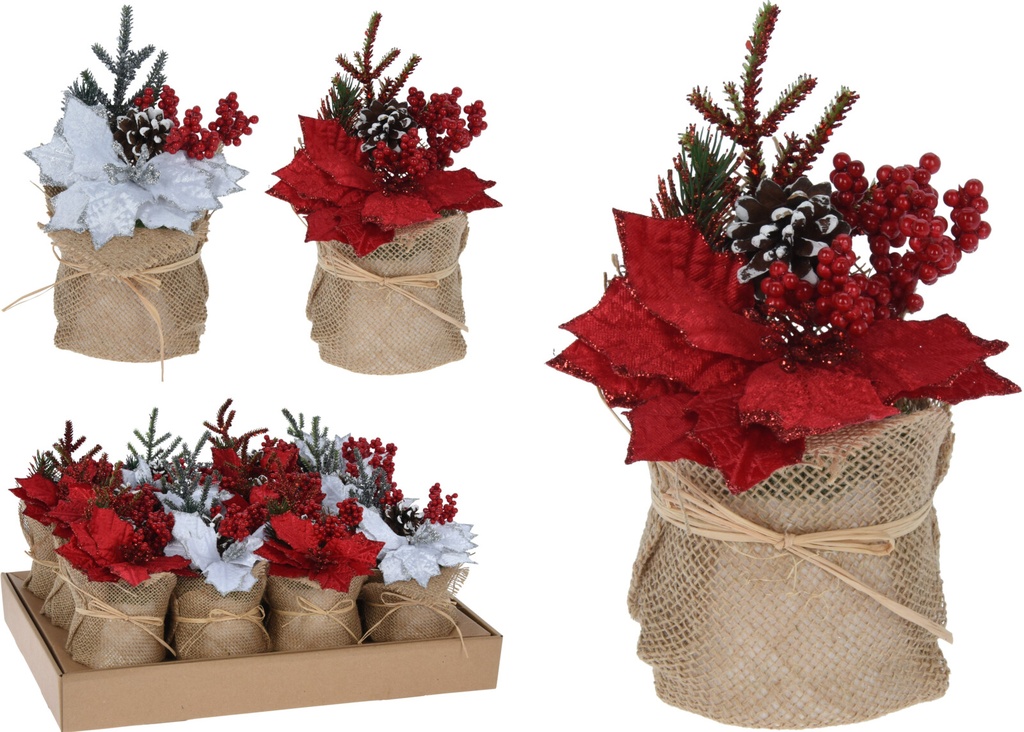 MACETA NAVIDAD 22CM
