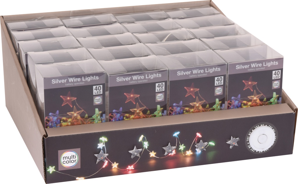 GUIRNALDA ESTRELLAS 40LED MULTICOLOR