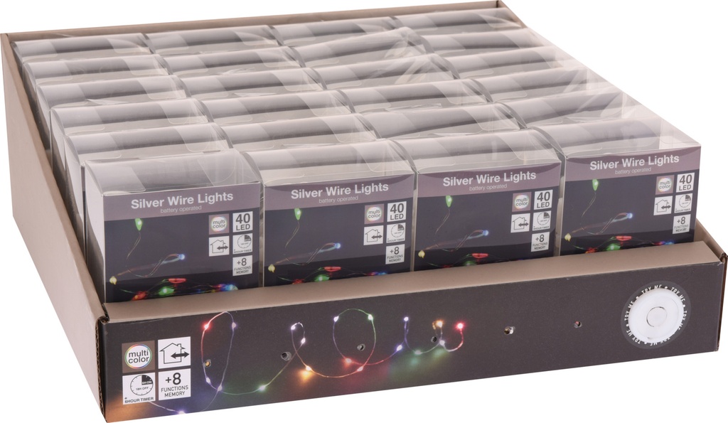 GUIRNALDA BOLITAS 40LED MULTICOLOR