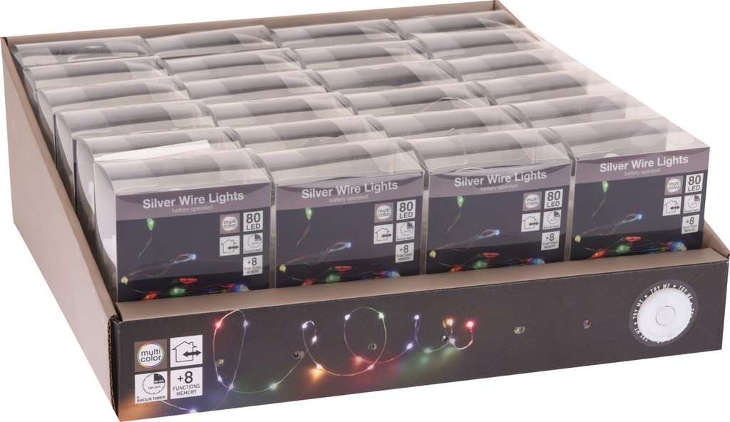 GUIRNALDA BOLITAS 80LED MULTICOLOR