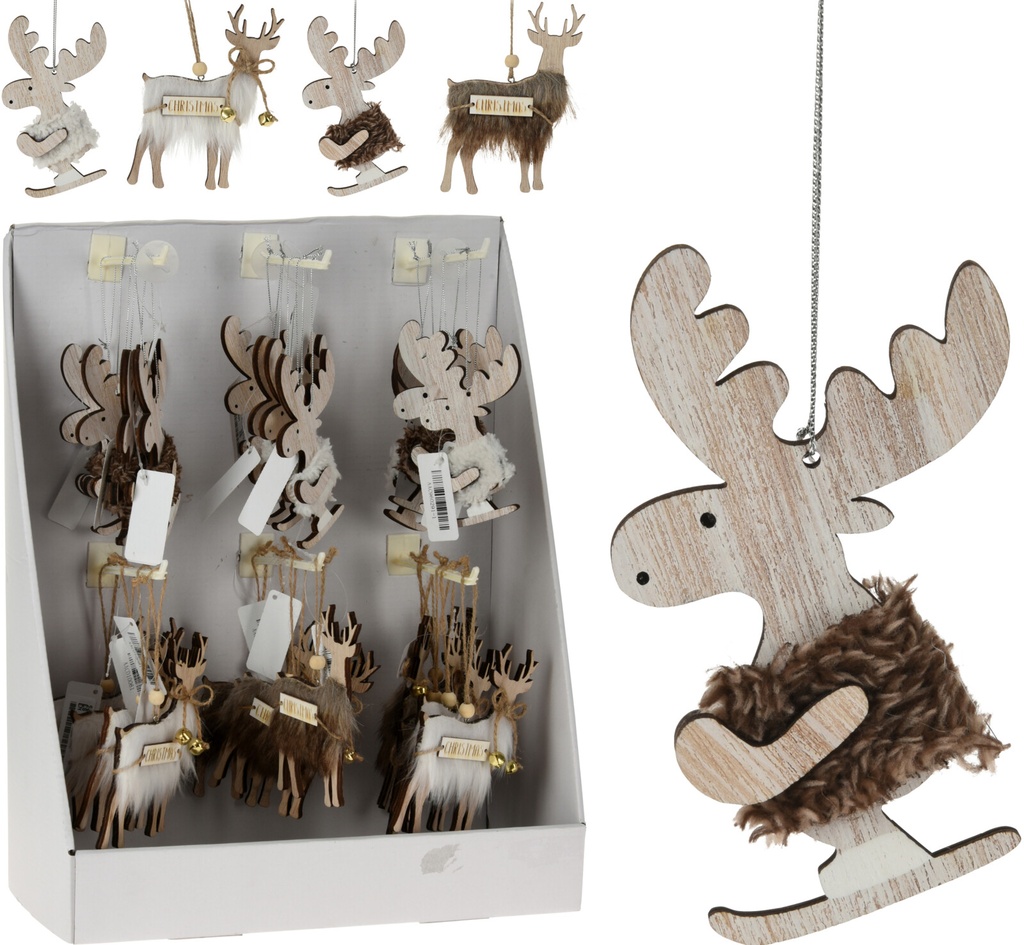 RENO DECORATIVO COLGANTE MADERA