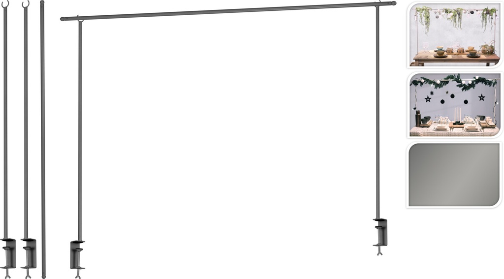 SOPORTE MESA DECO PLATA