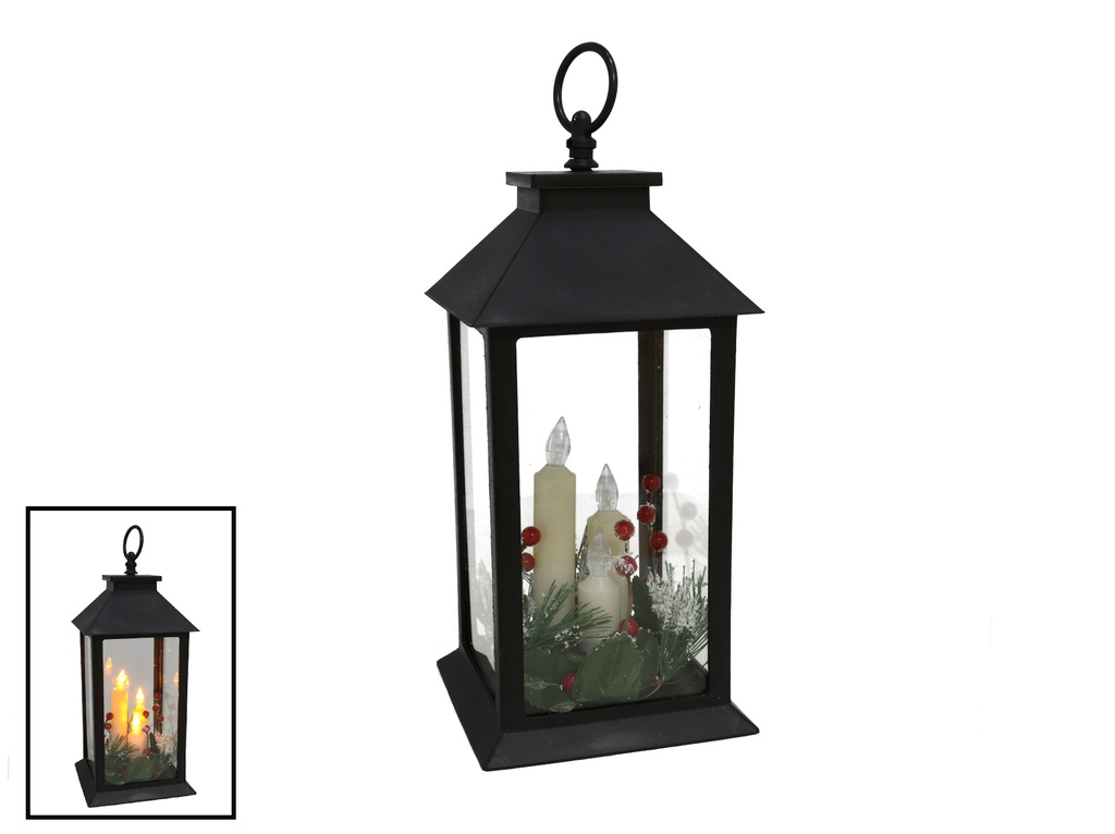 FAROL CON 3 VELAS LED