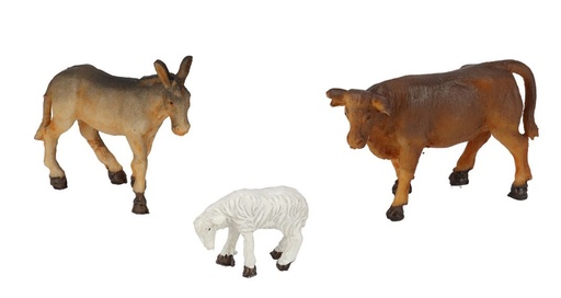 [951395G] ANIMAL PARA BELÃN X 3 SURTIDOS 6/9/4,5CM