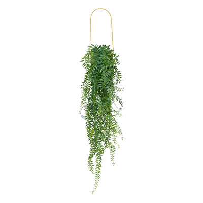 [196705JJ] PLANTA ARTIFICIAL EN MACETA &quot;EL COLECCIONISTA&quot; DE METAL H82CM DORADO