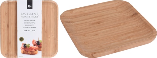 [101003760] BANDEJA BAMBU 17X17CM