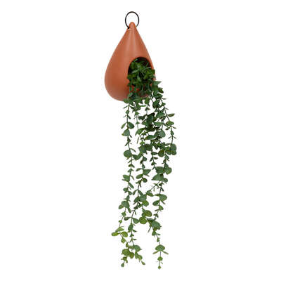[185453AJJ] PLANTA PARA COLGAR BE VINTAGE CON MACETA CERÁMICA