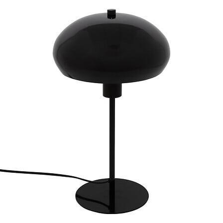 [205922BJJ] LÁMPARA MESA HONGO SAVIO METAL NEGRA