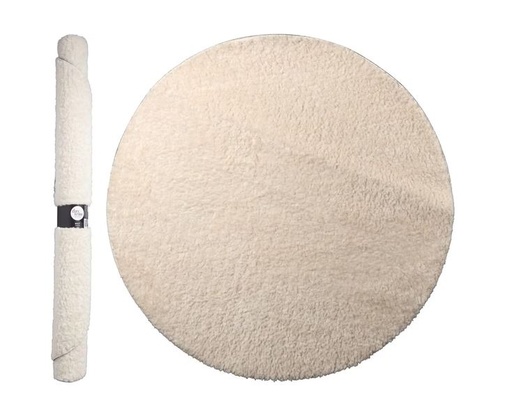 [AAE825180] ALFOMBRA REDONDA BLANCO 120CM