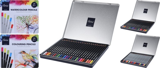 [110730110] Estuche 24 Colorines Madera