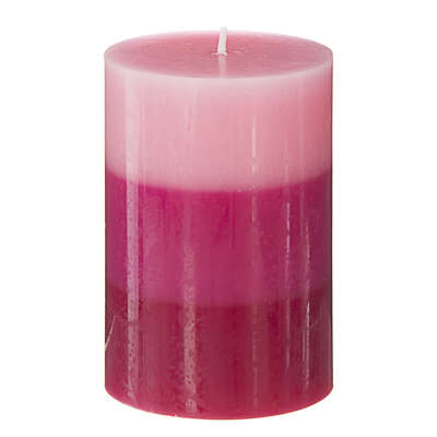 [123305EJJ] Frambuesa Vela Perfumada Tricolor H10