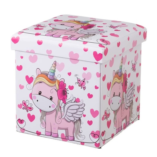 [123317U] Puf Arcón Plegable Unicornio