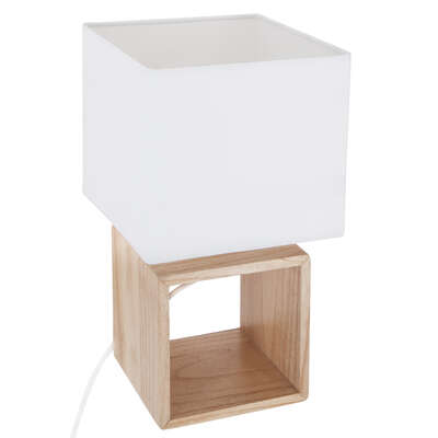 [155360JJ] LÁMPARA CUADRADA DE MADERA