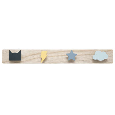 [174139BJJ] PERCHERO INFANTIL MADERA FORMAS