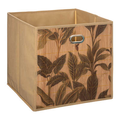 [174574JJ] CESTA DE ALMACENAMIENTO BAMBÚ 31 X 31CM
