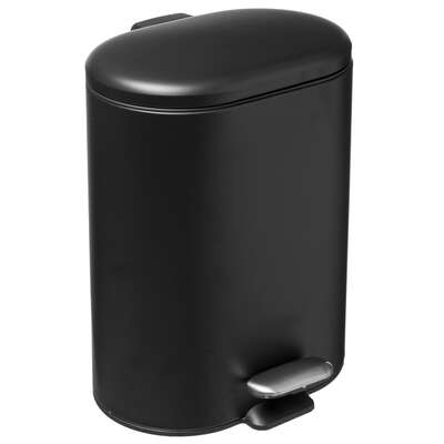[174635CJJ] Cubo Baño Siliflex Negro 6L