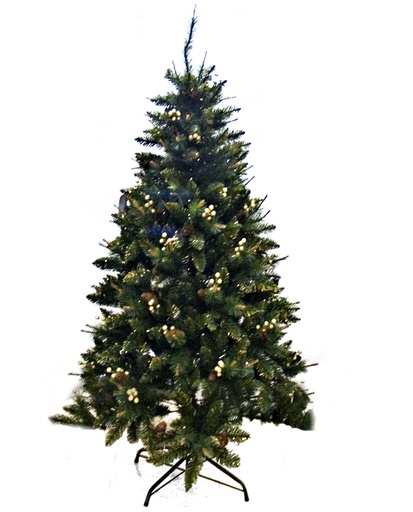 [358057G] Árbol Navidad Decorado Oro 120Cm