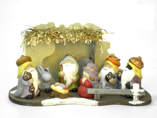 [597746G] Nacimiento Infantil Con Led - 35X17Cm