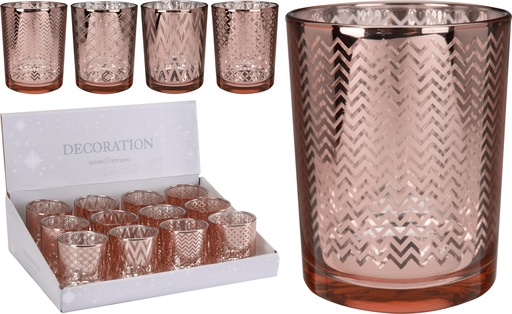[ACC002200] VASO PORTAVELAS BRONCE