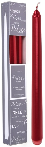 [ACC673920] SET 2 VELAS ROJAS 25 CM