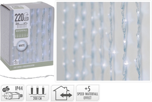 [AX8405300] CORTINA LED EXTERIOR LUZ BLANCA