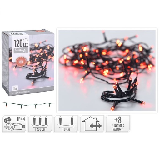 [AX8406520] GUIRNALDA DE LUCES ROJAS 120 LED