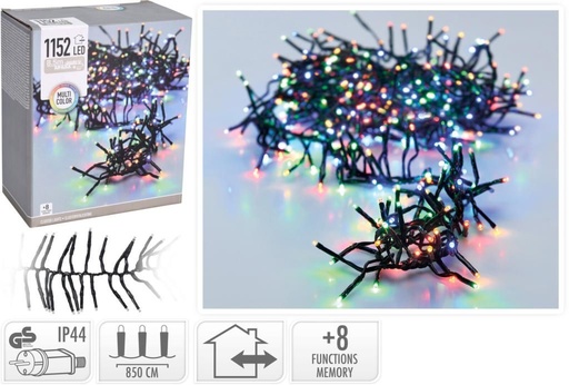 [AX8502440] GUIRNALDA CLUSTER MULTICOLOR 1152 LED