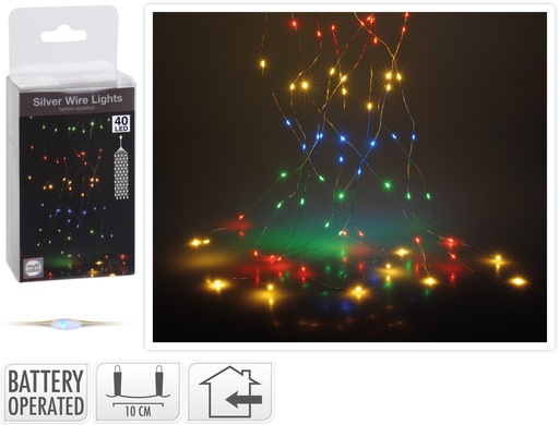 [AX9703100] TIRA 40LED CASCADA MULTICOLOR
