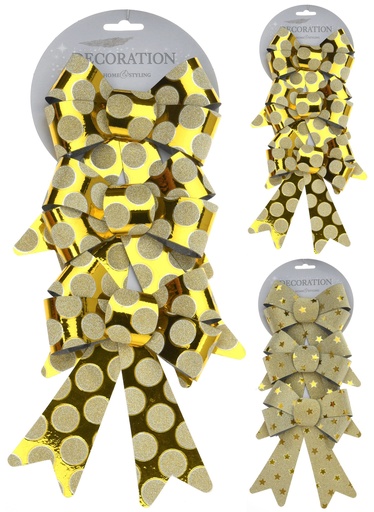 [CAA627380] SET DE 3 LAZOS PUNTITOS ORO