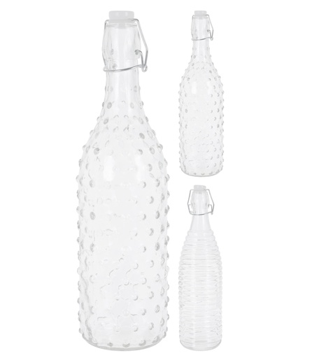 [CD1001690] BOTELLA CRISTAL VINTAGE 1 LITRO